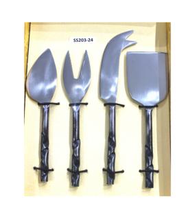 ชุดมีดหั่นชีสมีดตัดโลหะพร้อมที่จับเรซินเครื่องมือสำหรับตกแต่งชีส - Product Image 3