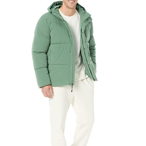 Unisex Autumn Winter Loose Casual Hooded Windproof Polyester <b>Jacket</b> For <b>Men</b> with Zipper Outdoor <b>Warm</b> Puffer <b>Men's</b> <b>Jackets</b> - Product Image 5