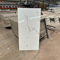 Nouvelle édition 60x120cm Surface brillante polie Carreaux de porcelaine émaillée Finition lisse de texture de marbre pour la zone d'attente et le couloir