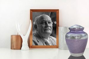 Handmade <b>Large</b> Adult Size Mosaic Aluminium Glass Cremation <b>Urn</b> Individual Tiles Hand Applied Unique Funerals Funeral Supplies - Product Image 2