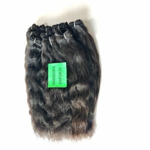 Extensiones de cabello humano vietnamita baratas alineadas con cutícula ondulada suave de doble trama de máquina Natural 100% - Product Image 1