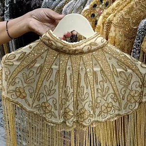 เสื้อคลุมแนวเบอร์เลสก์ประดับด้วยเลื่อมทรงตรงพร้อมสายห้อยติดเสื้อคอวีสำหรับงานรื่นเริงคลับปาร์ตี้ - Product Image 1