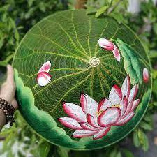 Sombrero cónico hecho a mano de hoja de loto de elegancia tradicional de Vietnam para viajes diarios y uso informal - Product Image 5