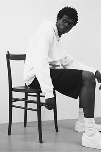 Sweat à capuche ample et décontracté avec cordon de serrage pour homme, veste doublée en jersey mélangé de coton XL, manches longues, coupe kangourou diagonale d'hiver - Product Image 5