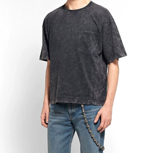 Custom Men's Clothing <b>100</b>% Cotton Vintage T-<b>Shirt</b> with Loose Fit & Oversized Print <b>Polyester</b>/Cotton Material - Product Image 5