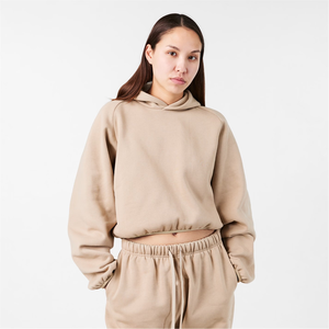 Sudadera Corta con Capucha de Color Personalizado para Mujer, Fabricante de Pakistán, Sudadera Corta con Capucha en Venta - Product Image 3