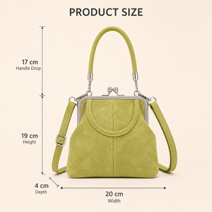 <span class=keywords><strong>Sac</strong></span> bandoulière rétro en polyester aspect daim pour femme avec fermeture Kiss Lock, pochette de téléphone patchwork, <span class=keywords><strong>sac</strong></span> à <span class=keywords><strong>main</strong></span> à l'épaule – Vente en gros - Product Image 1