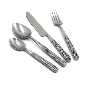 ชุดมีดโลหะมาตรฐานขัดเงาทองแฮนด์เมดชุดเครื่องใช้บนโต๊ะอาหาร - Product Image 4