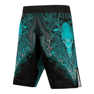 Pantalones cortos de MMA personalizables con logotipo, pantalones cortos de boxeo elásticos cómodos directos de fábrica para ropa de artes marciales - Product Image 2