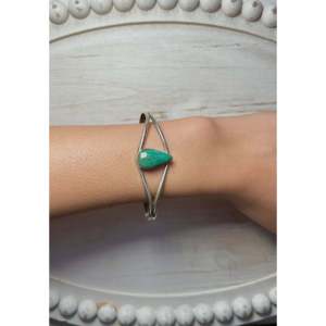 Navajo Handmade Sonoran Mountain Turquoise & Sterling <b>Silver</b> Fashion <b>Cuff</b> <b>Bracelet</b> - Product Image 4