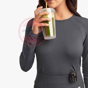 Chemise médicale professionnelle pour femmes manches longues confortables sous les gommages - Product Image 3