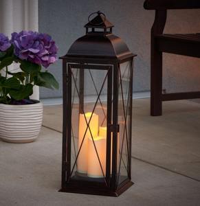 Linterna de Vela decorativa, linterna de mesa de metal vintage, candelabros para decoración de fiesta de boda de patio al aire libre - Product Image 1