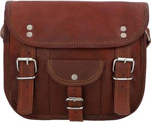 Dernier cri en cuir de chèvre véritable personnalisé sac à bandoulière style vintage mini selle d'épaule décontractée unisexe pour un usage quotidien - Product Image 2