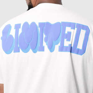 เสื้อยืดทรงปกติ คุณภาพสูง ผ้าคอตตอนเทอร์รี่ 100% สำหรับผู้ชาย MOQ ต่ำ ไซส์ใหญ่ รับสกรีนโลโก้แบบพัฟ พิมพ์ลายตามสั่ง ทรงไหล่ตก - Product Image 6