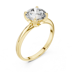 แหวนเพชรทรงกลมทองคำโรสโกลด์ 14K เพชรเพาะเลี้ยงในห้องปฏิบัติการ |   1.5 กะรัต ได้รับการรับรองจาก IGI |   ชุดทำงานสุดหรูและเหมาะสำหรับใช้ในชีวิตประจำวัน - Product Image 4