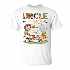 Camiseta de 1er cumpleaños para niño, Tío del Wild One, amante de los safaris - Ropa promocional - Product Image 2