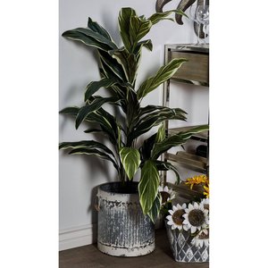 Maceta Floral galvanizada rústica, macetas oxidadas, decoración de granja, cubos, jarrones para el jardín del hogar, florero de blanqueamiento - Product Image 3