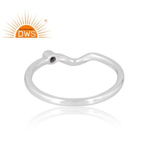 Anillo de piedras preciosas de zafiro azul natural de Plata de Ley 925 más vendido, fabricante de joyería personalizada - Product Image 4