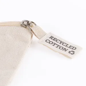 Adhil Borsa Clutch per Toilette in Cotone Riciclato Sostenibile, Portaoggetti Ecologico - Product Image 2