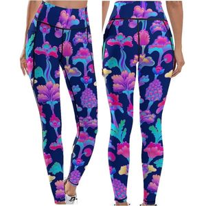 Leggings Deportivos Casuales para Mujer, de Alta Calidad, Spandex/Poliéster, Cintura Alta con Cordón, Transpirables, para Yoga y Fitness, Todas las Tallas - Product Image 1