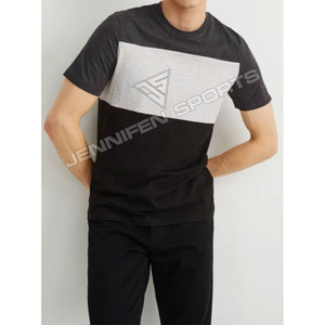 T-shirt personnalisé pour homme 100% coton, coupe classique, multicolores, streetwear, impression numérique, léger, respirant, séchage rapide, vente en gros - Product Image 4