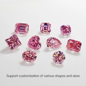 สีขาว D VVS2หลวม CVD เพชรแอสเชอร์สีชมพูตัดด้วยมือพลอยสังเคราะห์ VVS เพชรสำหรับทำเครื่องประดับ - Product Image 5