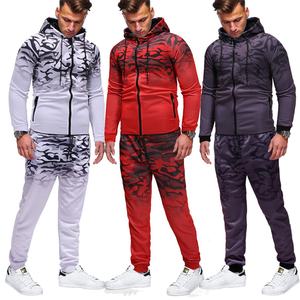 Conjunto Deportivo de Invierno para Hombre, Hecho a Medida, con Estampado por Transferencia Térmica, 2 Piezas, de Alta Calidad, en Felpa - Product Image 1