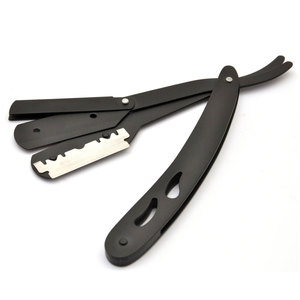 Navaja de Afeitar Clásica de Acero Recto, Navaja de Afeitar Plegable, Herramienta de Afeitar Profesional de Grado Salón para Hombre, Duradera - Product Image 6