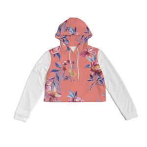 Venta al por mayor de mujeres entrenamiento impreso Crop Top Sudadera con capucha para la venta nueva moda transpirable mujeres Crop Top sudaderas con capucha 2026 - Product Image 6