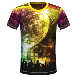 Camiseta de alta calidad para hombre, impresión Digital, logotipo personalizado, tejido de poliéster liso en blanco, secado rápido, superventas, personalizado - Product Image 1