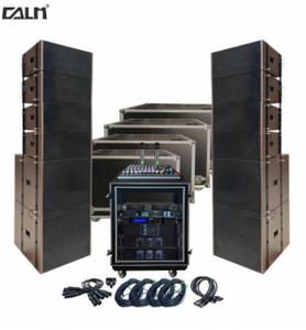 전문가용 9200와트 PA 사운드 시스템 (8개 탑 + 4개 서브우퍼) 앰프, DSP 프로세서, 풀 투어링 랙 포함 - Product Image 2