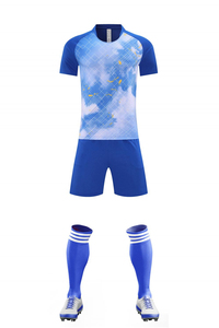 ชุดเครื่องแบบฟุตบอลสำหรับผู้ชายชุดเสื้อทีมฟุตบอลแบบระเหิดชุดฝึกฟุตบอลออกแบบโลโก้ได้ตามต้องการสำหรับผู้ชาย - Product Image 4