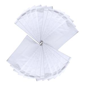 Neolino Series Set 24 serviettes modernes réutilisables 100% coton sac à farine 70x70cm blanc Design serviettes en tissu accessoires pour la maison - Product Image 1