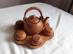 Wooden Coconut <b>Teapot</b> - a Distinctive Handcrafted Product From Coconut and Wood by Viet Fargimex - Product Image 6