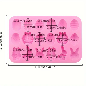 Silicone 18 Même Oeuf <span class=keywords><strong>De</strong></span> Pâques Lapin Bonbons <span class=keywords><strong>Chocolat</strong></span> Moule Cuisine À La Main <span class=keywords><strong>Maison</strong></span> Gâteau Accessoires Outil - Product Image 5