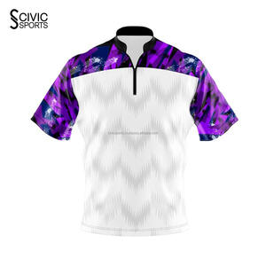 Sublimation <b>Bowling</b> Jerseys High Quality Mens T-<b>shirt</b> Short-sleeve Quick Dry Fully Customized - Product Image 3