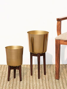 AK laiton moderne nordique métal jardinière doré noir support pour table intérieur jardinière maison déco bureau jardin - Product Image 2