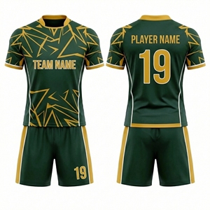 Conjunto de Uniforme de Rugby Sublimado Personalizado, Jersey y Pantalones Cortos de Rugby Transpirables de Secado Rápido, Nombre del Equipo, Número, Logotipo, Fabricante OEM de Pakistán - Product Image 6