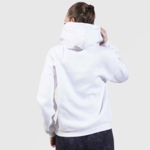 Sweat à capuche respirant Delta en tissu tricoté, couleur blanche - Product Image 2