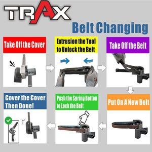 ARX-BS10 06HP 18000RPM 10mm Composite <b>Air</b> <b>Belt</b> <b>Sander</b> - Product Image 6