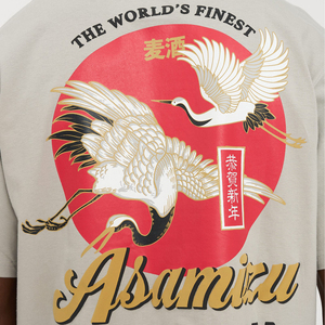T-shirt en coton Asamizu Japanese Lager Print Streetwear, style boxy, imprimé, fabricant de vêtements, t-shirts personnalisés Y2K pour hommes - Product Image 3