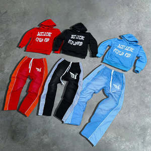 ชุดวอร์มใส่วิ่งแบบลำลองสำหรับผู้ชายชุดวอร์มแบบเย็บปะติดโลโก้ออกแบบได้ตามต้องการ - Product Image 1