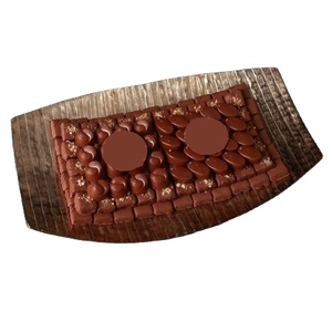 Forme personnalisée Chocolat Noix Fruits Secs Bol de service Décoration de table moderne Plateaux de service en chocolat des fabricants et des exportateurs - Product Image 1