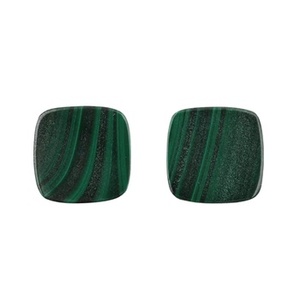 เครื่องเพชรพลอยมาลาไคต์ทรงแบน12มม. สีเขียวเข้มปรับเทียบได้ทั้งสองด้านสำหรับเครื่องประดับอัญมณีหลวม - Product Image 4