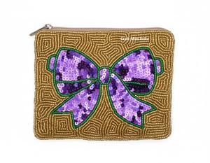 Handcrafted Cute Mardi Gras Mask <b>Beaded</b> Coin Purse with Embroidery <b>Large</b> Size Soft Feature Featuring Latest Jewelry Trends India - Product Image 4