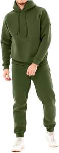 Conjunto Deportivo de 2 Piezas para Hombre, Sudadera con Capucha y Pantalones de Felpa, Estilo Atlético para Correr - Product Image 5