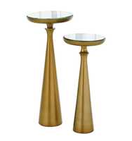 Table d'appoint moderne ronde argentée avec plateau en verre trempé et pieds en acier inoxydable velours Table d'appoint élégante