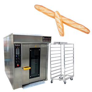 Ventes directes d'usine Four à pizza électrique Pe & Palette en bois Four rotatif à 8 plateaux avec chariot Altuntop Four commercial Vietnam - Product Image 1