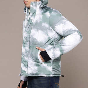 Veste matelassée imperméable coupe-vent respirante pour homme, rembourrage matelassé chaud, capuche isolée, vêtements d'extérieur d'hiver élégants, fermeture éclair sur le devant - Product Image 2