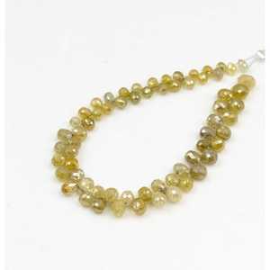 Diamantes Sueltos en Forma de Lágrima Briolette, 100% Naturales, Color Amarillo, los Más Vendidos, para Navidad - Product Image 3
